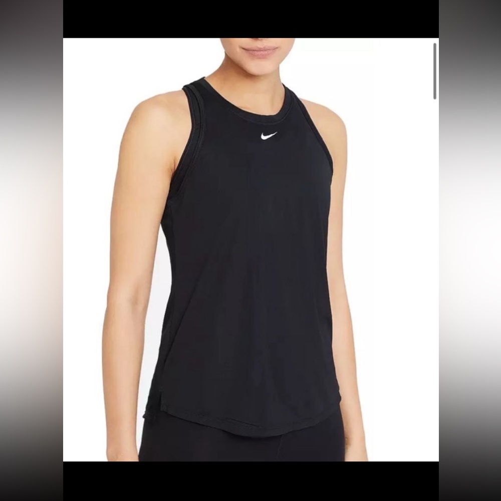 New Women’s Nike Dri Fit Black Tank Top Medium